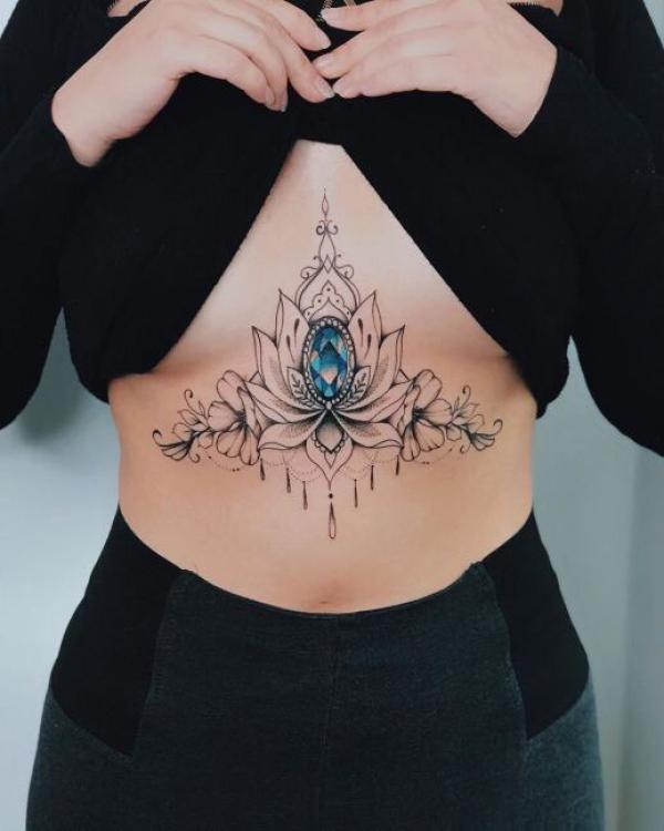 165 Unique Sternum Tattoo Designs for Women