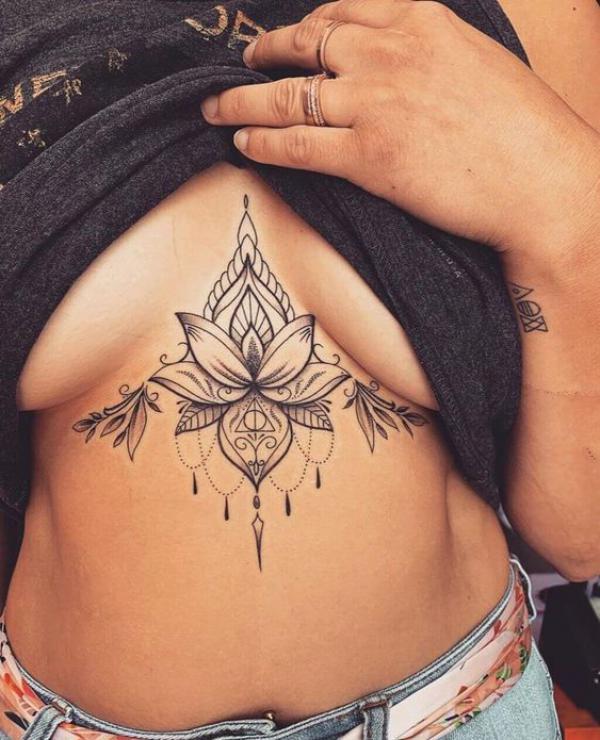 165 Unique Sternum Tattoo Designs for Women