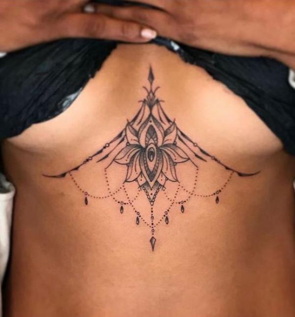 165 Unique Sternum Tattoo Designs for Women