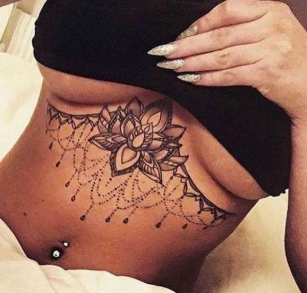 165 Unique Sternum Tattoo Designs for Women