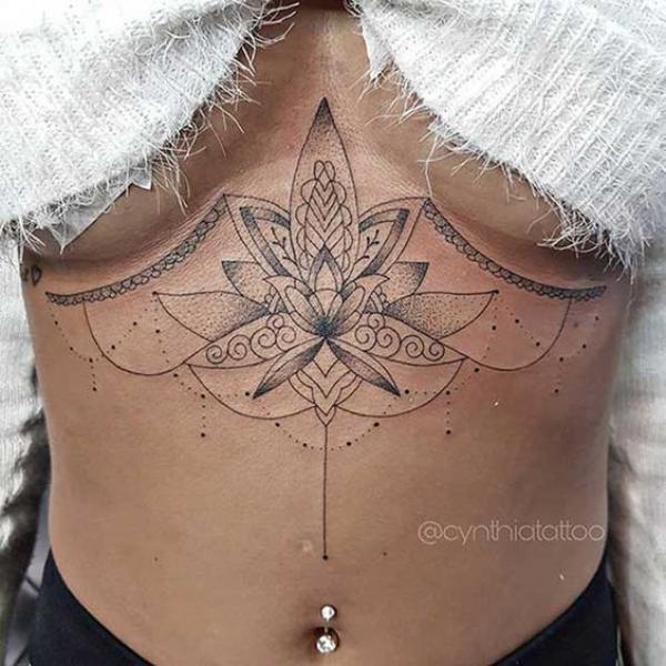 165 Unique Sternum Tattoo Designs for Women