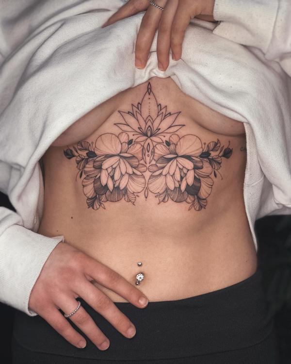 165 Unique Sternum Tattoo Designs for Women