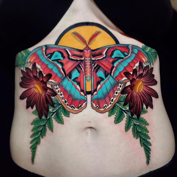 165 Unique Sternum Tattoo Designs for Women