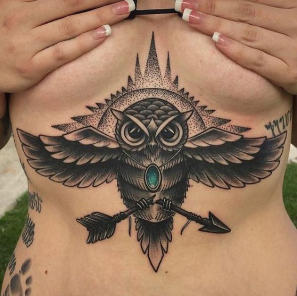 165 Unique Sternum Tattoo Designs for Women