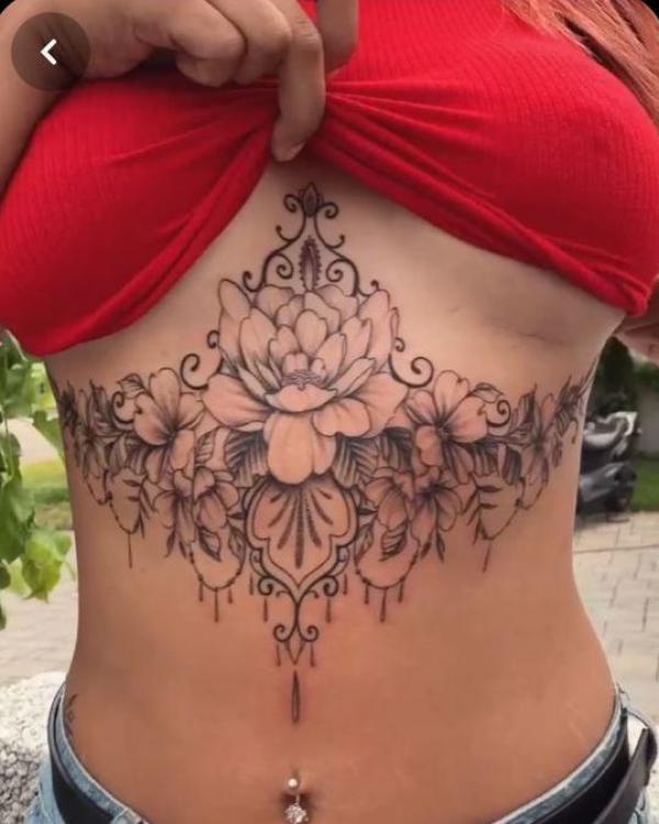 165 Unique Sternum Tattoo Designs for Women
