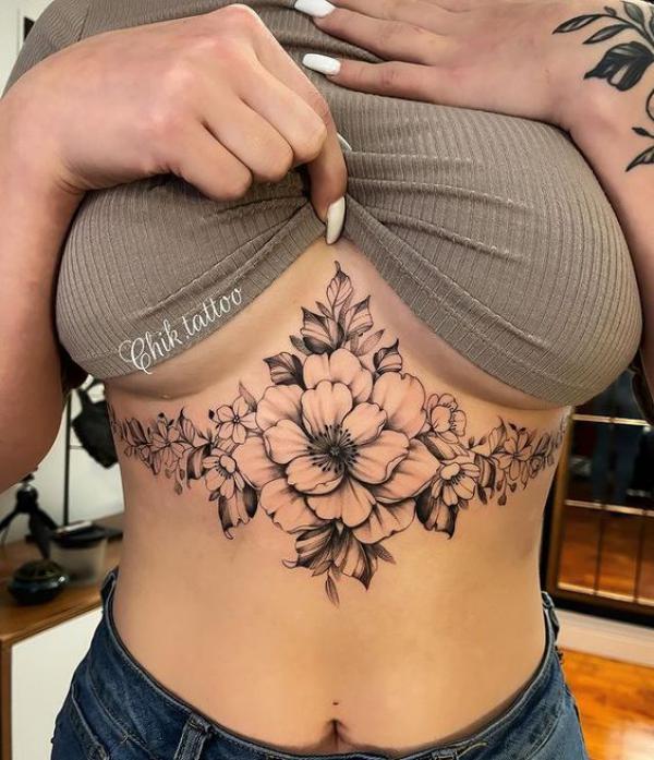 165 Unique Sternum Tattoo Designs for Women