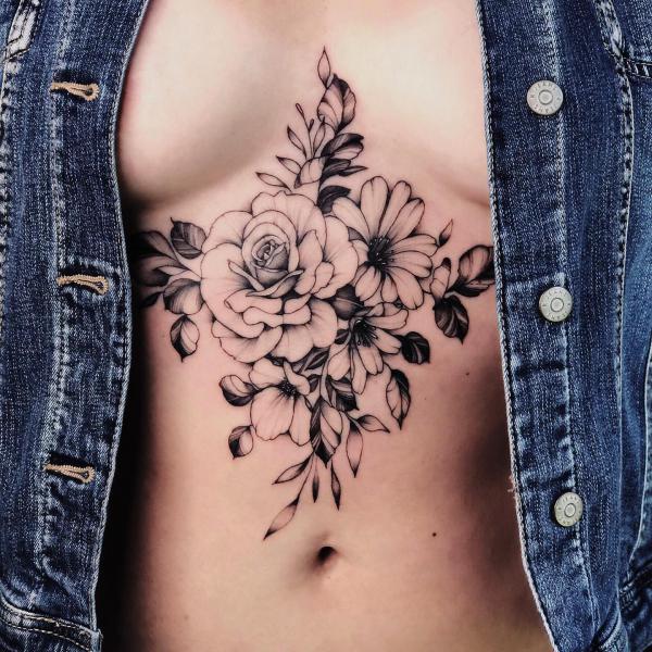 165 Unique Sternum Tattoo Designs for Women