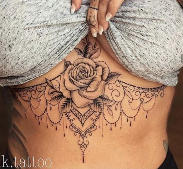 165 Unique Sternum Tattoo Designs for Women