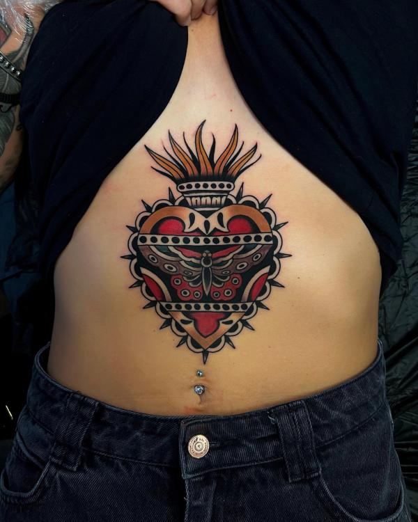 165 Unique Sternum Tattoo Designs for Women