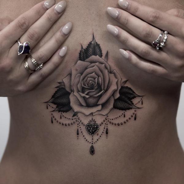 165 Unique Sternum Tattoo Designs for Women