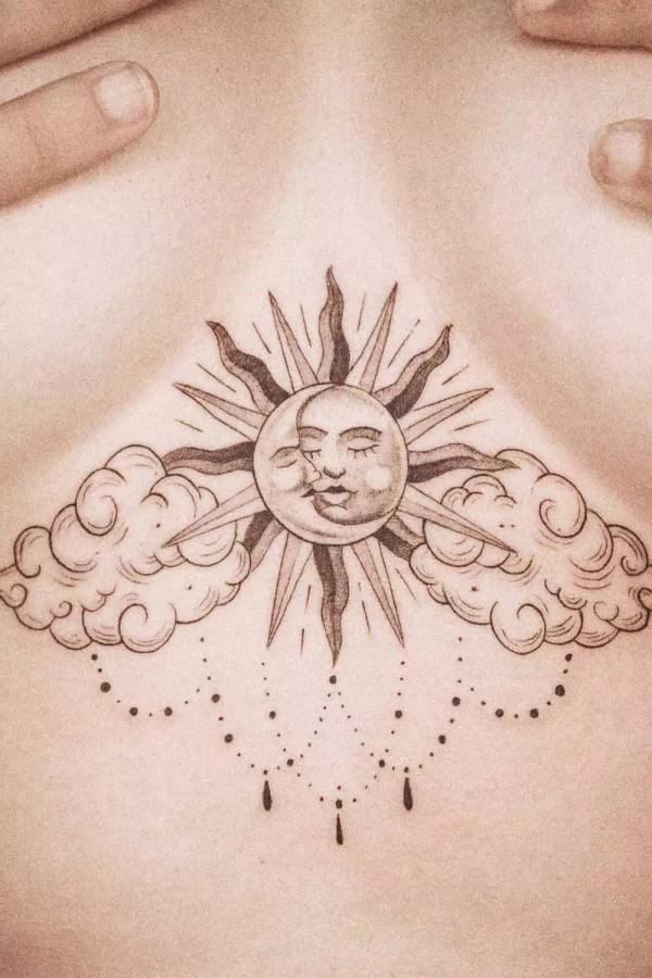 165 Unique Sternum Tattoo Designs for Women