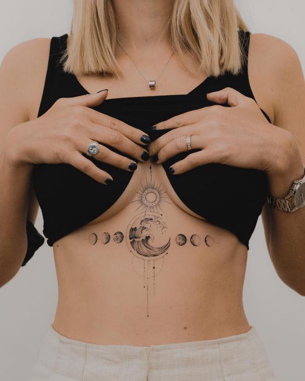 165 Unique Sternum Tattoo Designs for Women