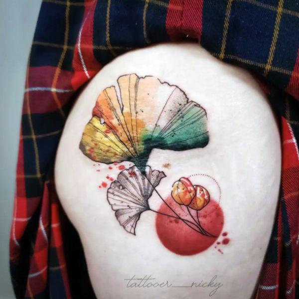 Ginkgo Leaf Tattoo: A Symbol of Resilience and Beauty