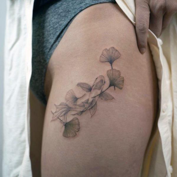 Ginkgo Leaf Tattoo: A Symbol of Resilience and Beauty