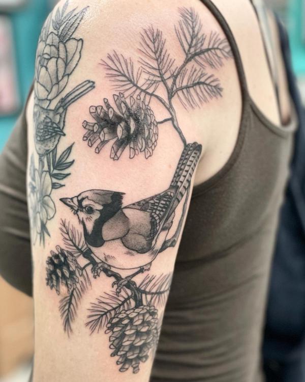 60 Blue Jay Tattoo Designs: A Flight Into Inked Elegance