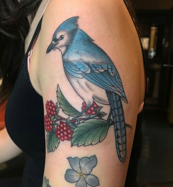 60 Blue Jay Tattoo Designs: A Flight Into Inked Elegance