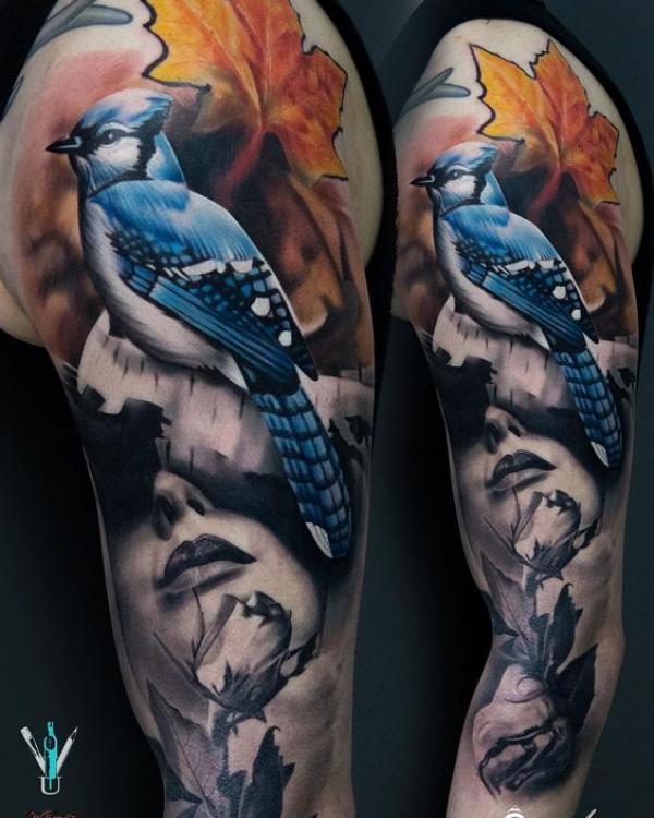 60 Blue Jay Tattoo Designs: A Flight Into Inked Elegance