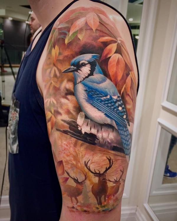 60 Blue Jay Tattoo Designs: A Flight Into Inked Elegance