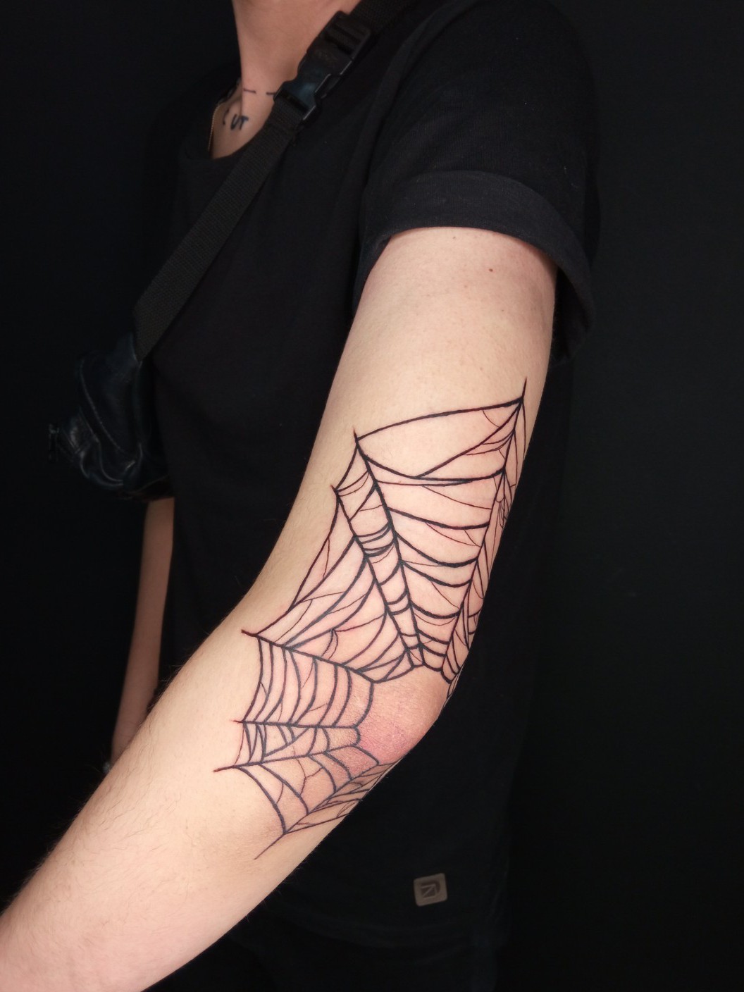 40 Striking Elbow Spiderweb Tattoo Designs