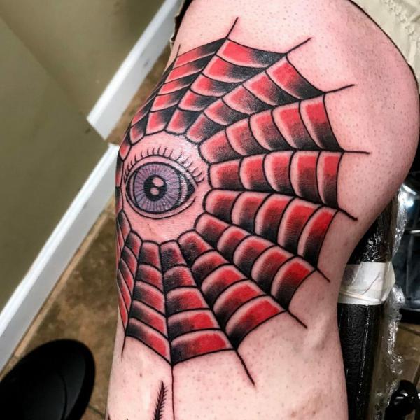 40 Striking Elbow Spiderweb Tattoo Designs