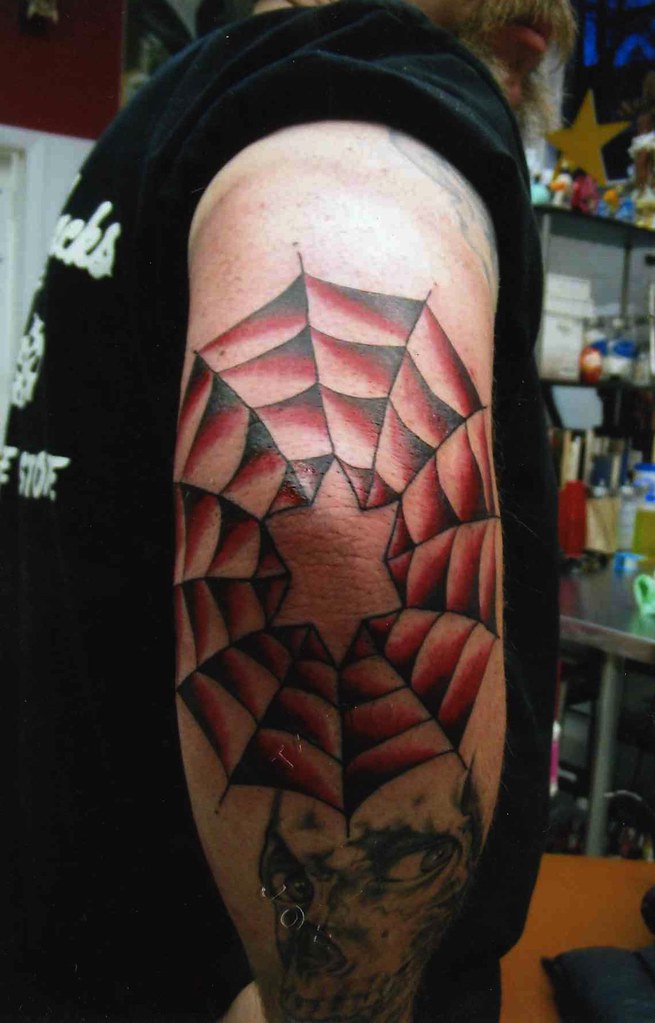 40 Striking Elbow Spiderweb Tattoo Designs