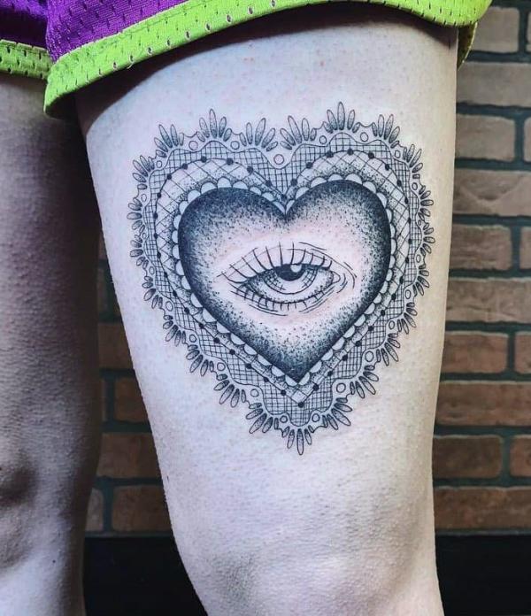 70 Above Knee Tattoo Designs for Your Inspiration