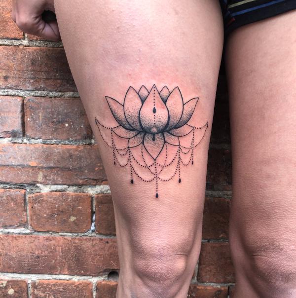 70 Above Knee Tattoo Designs for Your Inspiration
