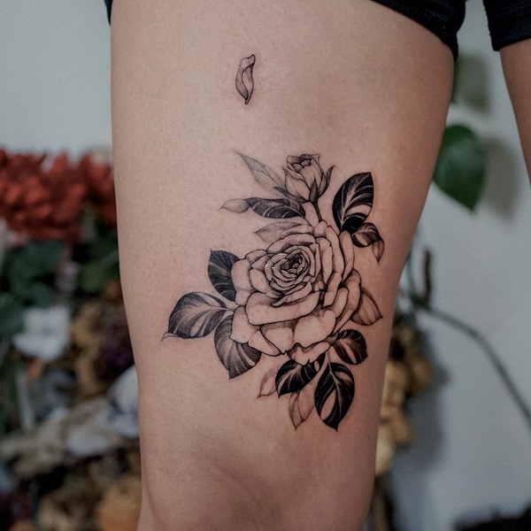 70 Above Knee Tattoo Designs for Your Inspiration