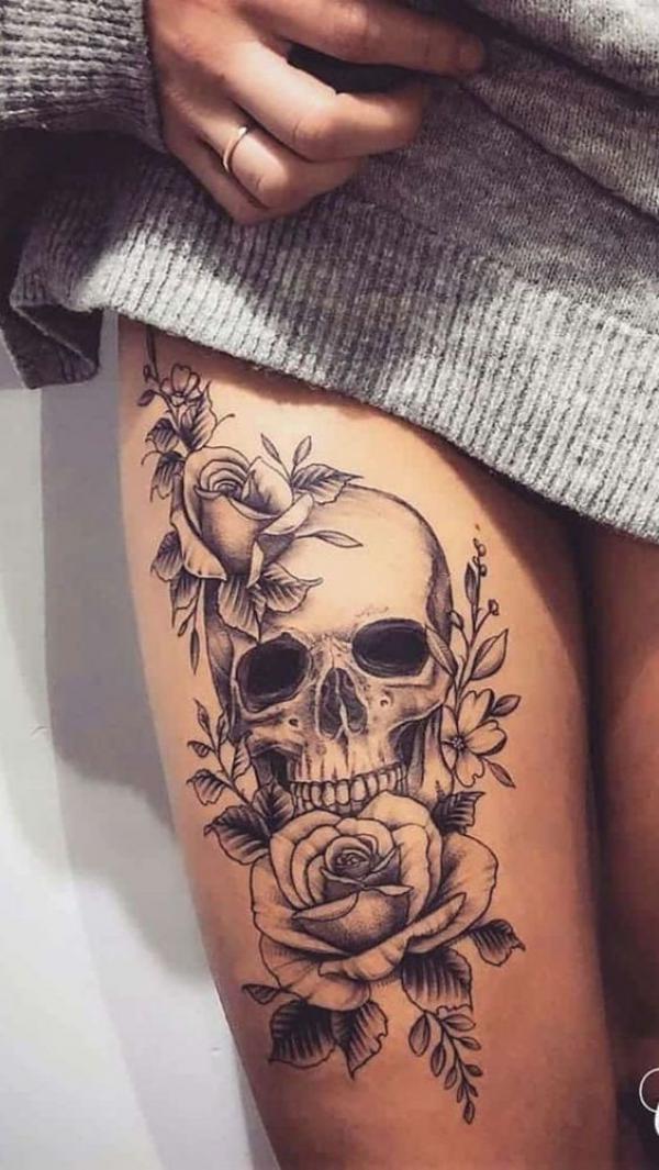 70 Above Knee Tattoo Designs for Your Inspiration