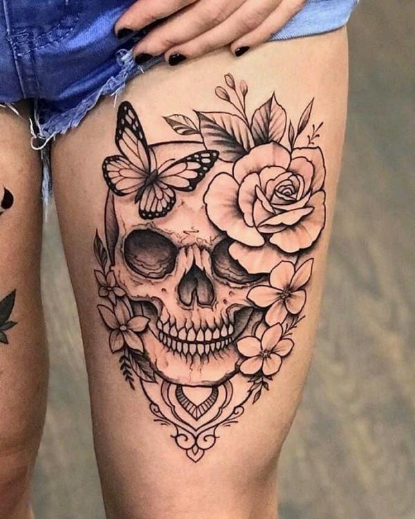 70 Above Knee Tattoo Designs for Your Inspiration