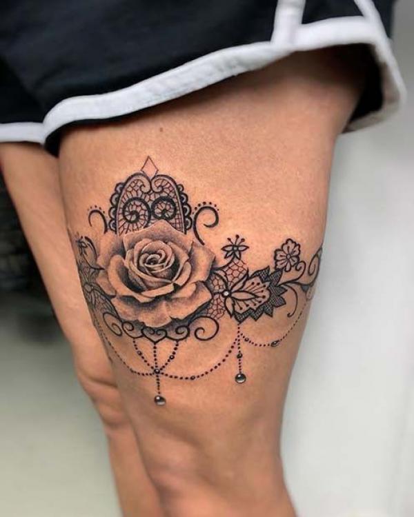 70 Above Knee Tattoo Designs for Your Inspiration