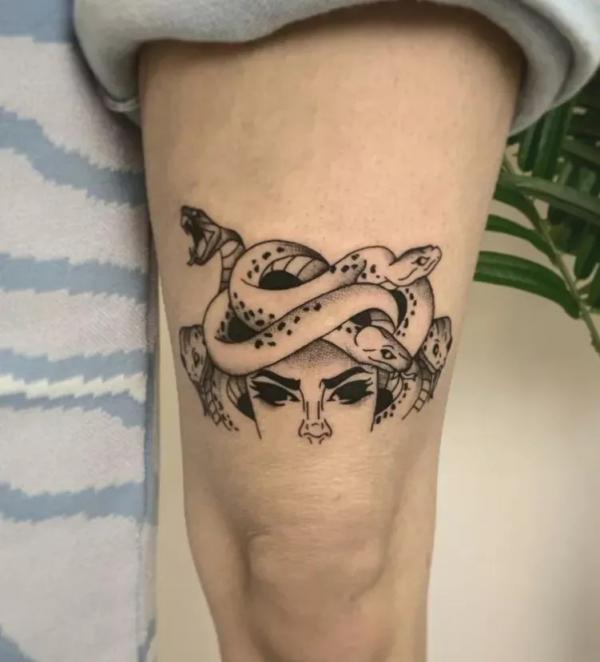 70 Above Knee Tattoo Designs for Your Inspiration
