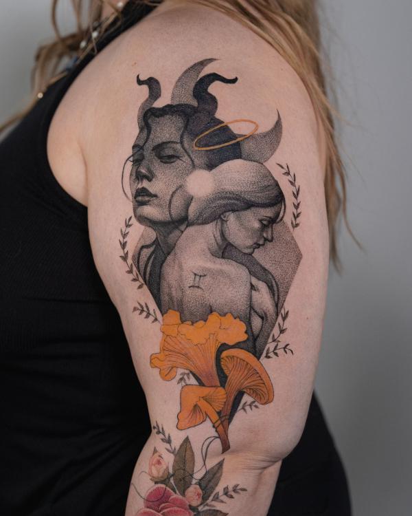 120 Gemini Tattoo Design Ideas for Your Twin Soul