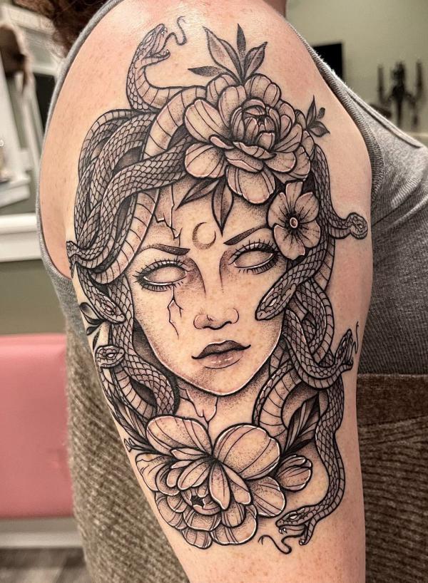 90 Artistic Upper Arm Tattoo Designs and Ideas