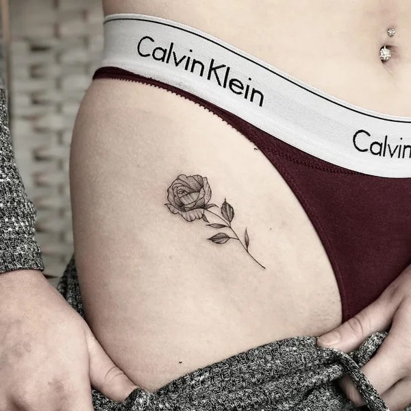 50 Bikini Line Tattoo Ideas with Meaning