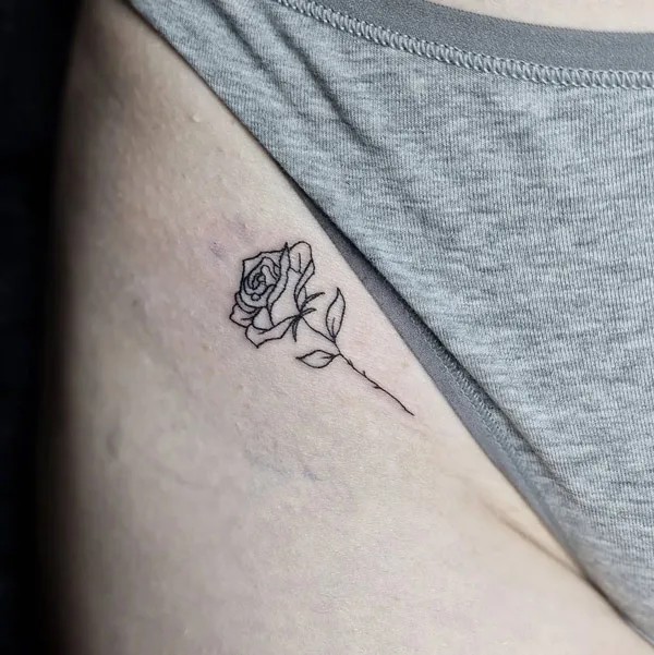 50 Bikini Line Tattoo Ideas with Meaning