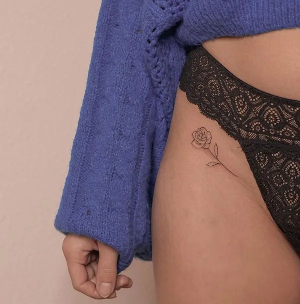50 Bikini Line Tattoo Ideas with Meaning