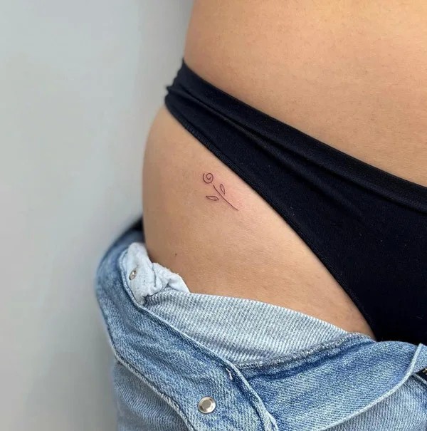 50 Bikini Line Tattoo Ideas with Meaning