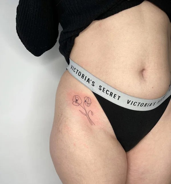 50 Bikini Line Tattoo Ideas with Meaning