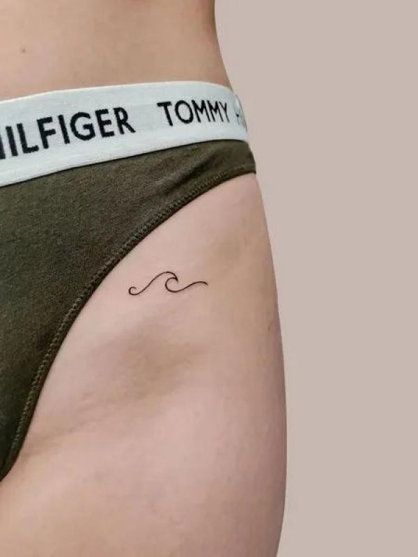 50 Bikini Line Tattoo Ideas with Meaning