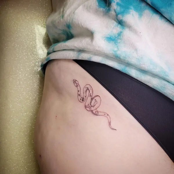 50 Bikini Line Tattoo Ideas with Meaning