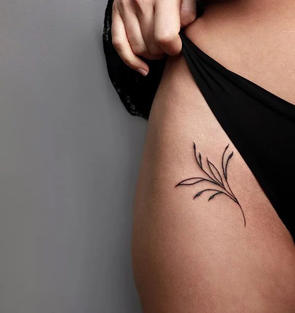 50 Bikini Line Tattoo Ideas with Meaning