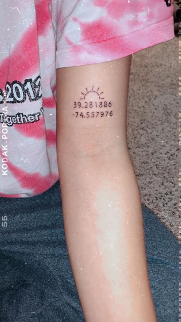 70 Coordinates Tattoo Ideas with Meaning