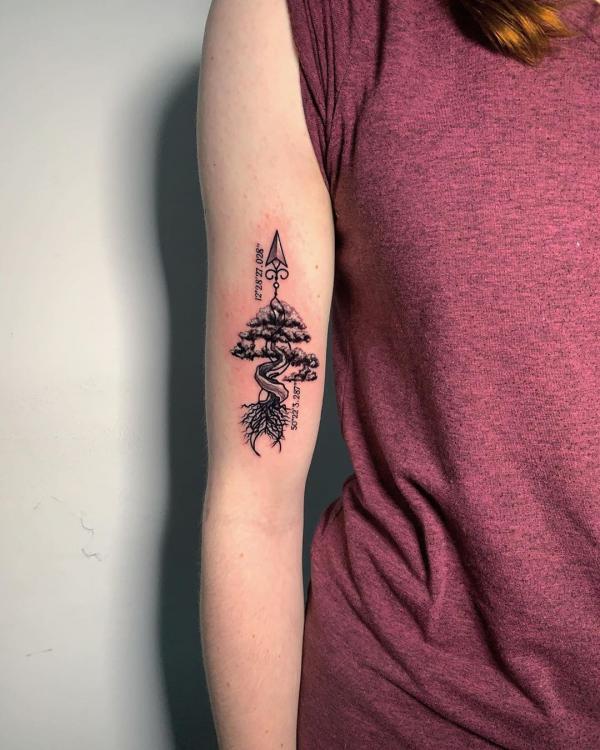 70 Coordinates Tattoo Ideas with Meaning