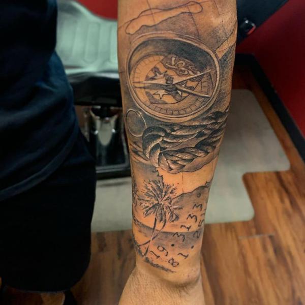 70 Coordinates Tattoo Ideas with Meaning
