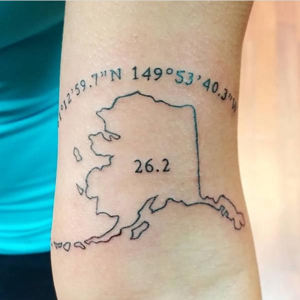 70 Coordinates Tattoo Ideas with Meaning
