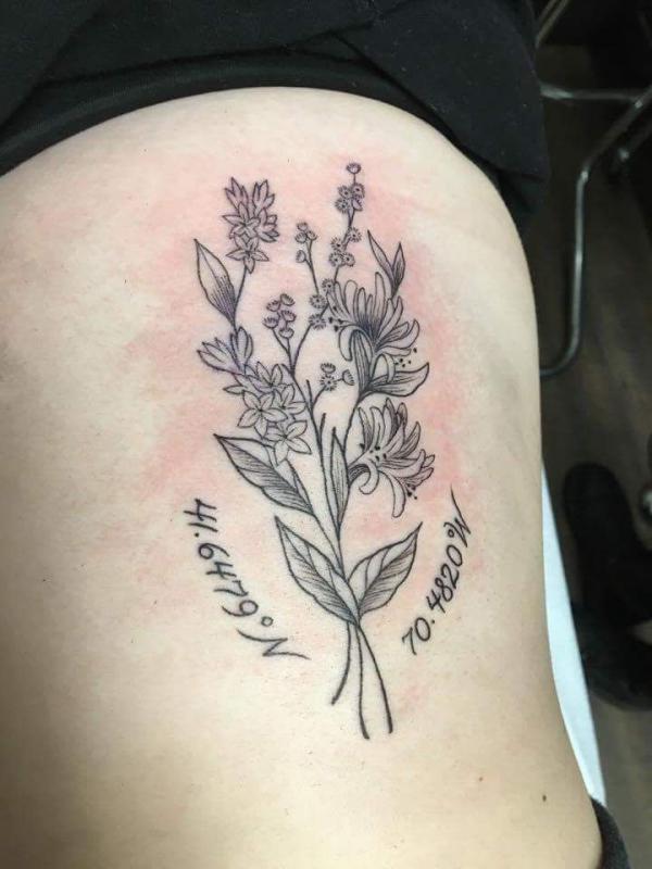 70 Coordinates Tattoo Ideas with Meaning