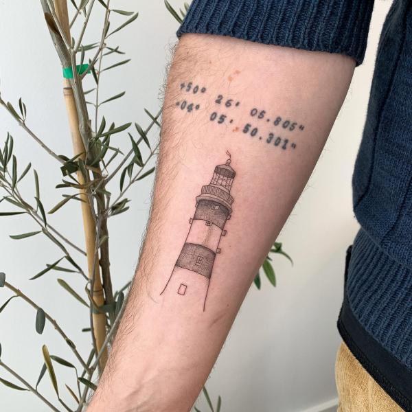 70 Coordinates Tattoo Ideas with Meaning