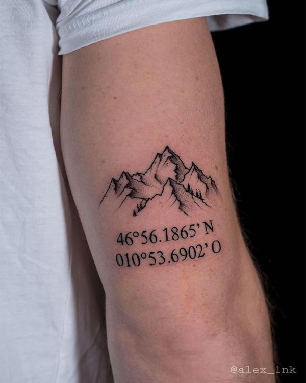70 Coordinates Tattoo Ideas with Meaning
