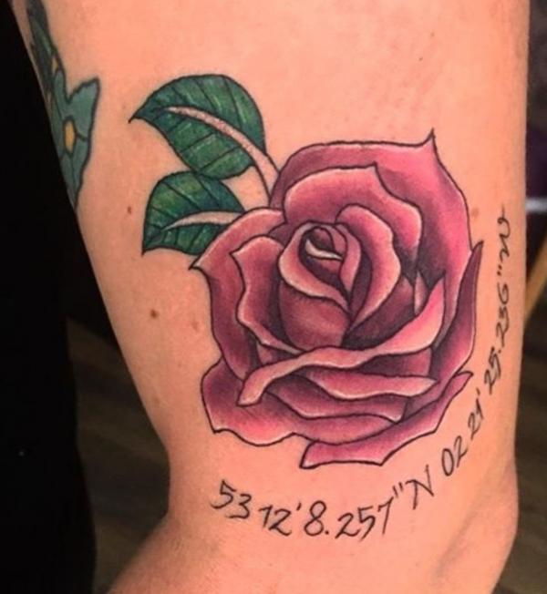 70 Coordinates Tattoo Ideas with Meaning